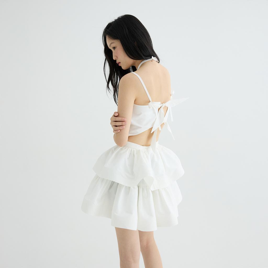 Leobyui Daisy Skirt White