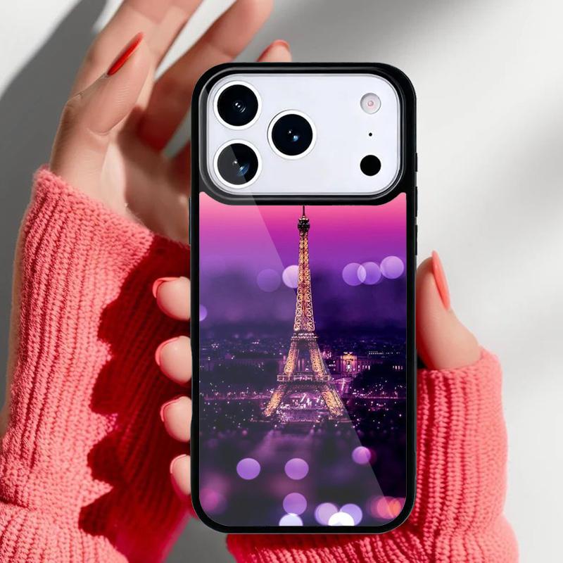 Love Paris Eiffel Tower France Phone Case for iPhone 17 16 15 14 13 Pro Max Back Cover for 12 11 Pro Coque