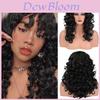 Long Curly Wig With Hightemperature Silk For Natural Look And Versatile Styles For Women