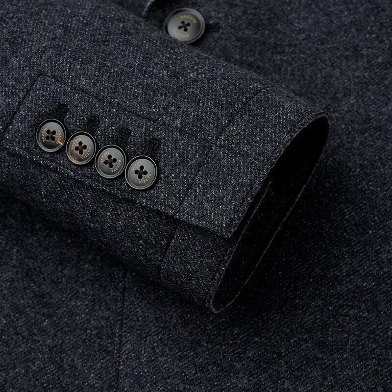 HAZZYS Men's Winter Wool Blend Commuter Overcoat