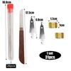 Big Eye Sewing Needles Set Steel Hand Needles with Thread Thimble Threader Scissor for Embroidery DIY Craft Clothes Repair Kit