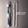Portable Dustproof Toothbrush Storage Box Outdoor Travel Transparent Plastic Toothbrush Holder Toothpaste Storage And Organizer