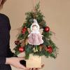Angel Prop Christmas Tree Hanging Cloth Wing Drop Ornaments Xmas Angel Girl Pendant Party Gift Hanging Pendant