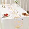 Balloon Design Birthday Table Flag Hot Stamping Mesh Tablecloth Glitter Tablecloth  Festival Party