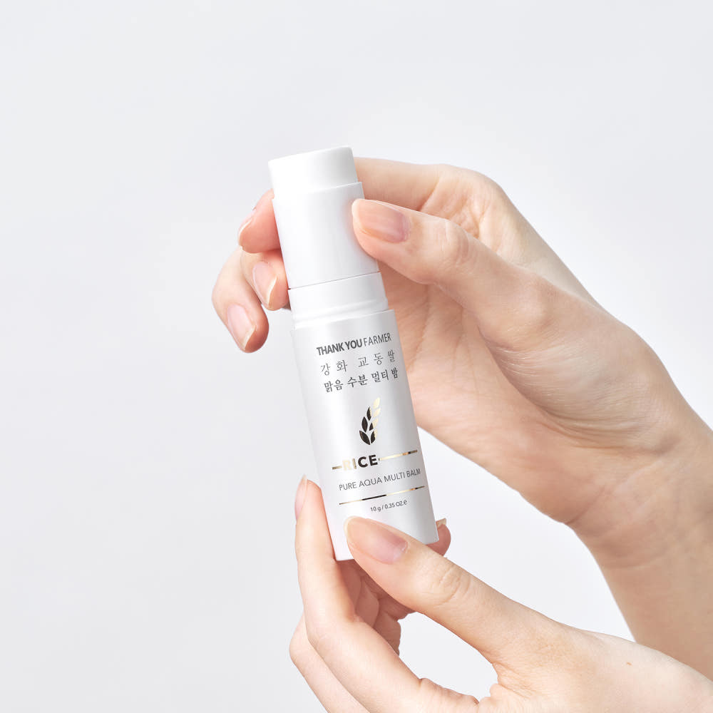 THANK YOU FARMER Rice Pure Aqua Multi Balm 10g Rice Ceramide Hydrating Brightening Multi Balm Stick
