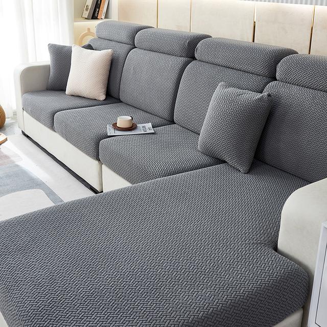Thicken Sofa Seat Cushion Cover Jacquard Seat Cover Sofa Slipcover Elasticized Adjustable Sofa Cover Household Pets Kids Home Furniture Protector