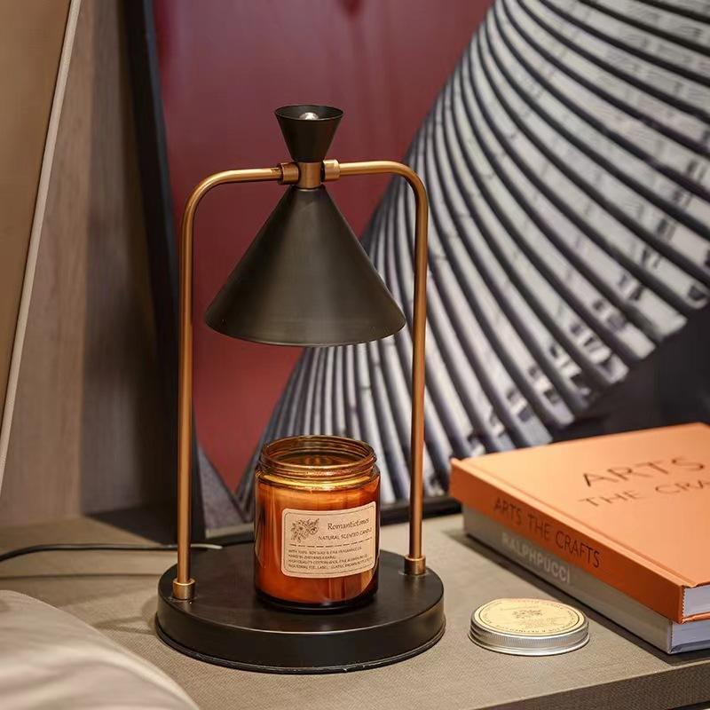 Crystal Candle Warmer Lamp Luxury Flameless Aromatherapy Light Elegant Home Decor for Living Room