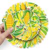 50 Corn Doodle Creative Vegetable Cartoon Stickers Decorative Mobile Phone Case Suitcase Stickers