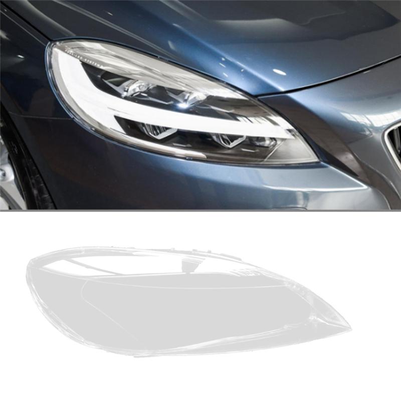 A33G-Car Headlight Shell Lamp Shade Transparent Lens Cover Headlight Cover For Volvo V40 2013-2016 Right