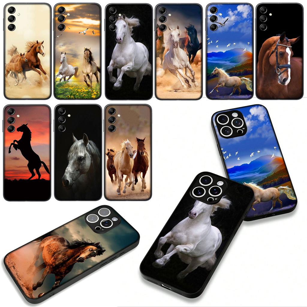 Cover for Xiaomi Redmi 15 A5 9A 9T 10A 10C 9C NFC 15C Note 11 9 10 Pro 8T 4G 5G Coque Phone Case Wild Horse