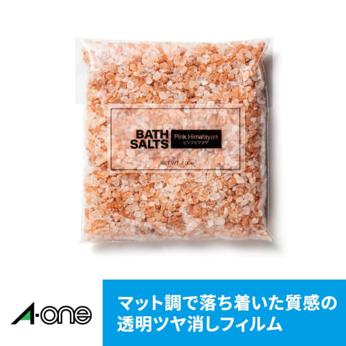 A-One Etikettenaufkleber, matt, Folie, transparent, A4, ungeschnitten, 10 Blatt, 28793