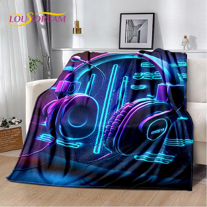 Note Music Colorful Musical Score Cartoon Blanket,Soft Throw Blanket for Home Bedroom Bed Sofa Picnic Travel Office Cover Child