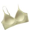 Bra seamless thin jelly gathering underwear women's no steel ring close breast upper support anti-sagging bra upgrade deep V