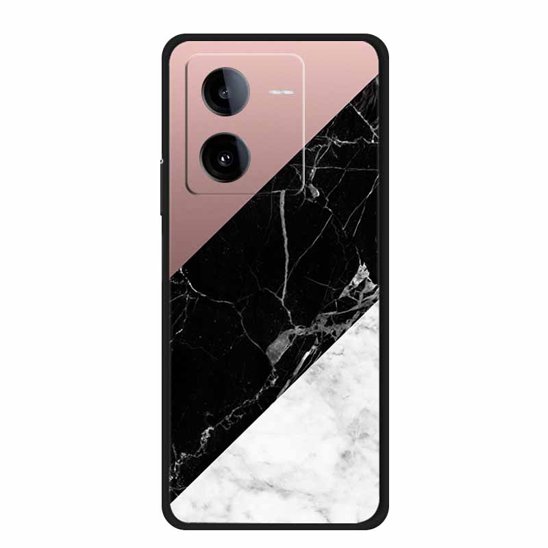 Phone Cover For Vivo iQOO Z8 5G Cases 6.64" Marble Soft TPU Silicone Para for Vivo iQOO Z8 V2314A 2023 Back Case Bumper Fundas