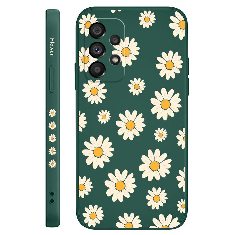 Corrugated Daisy Case For Samsung Galaxy A73 A53 A33 A23 A13 A72 A52 A52S A32 A22 A12 A71 A51 A31 A21S 4G 5G Cover
