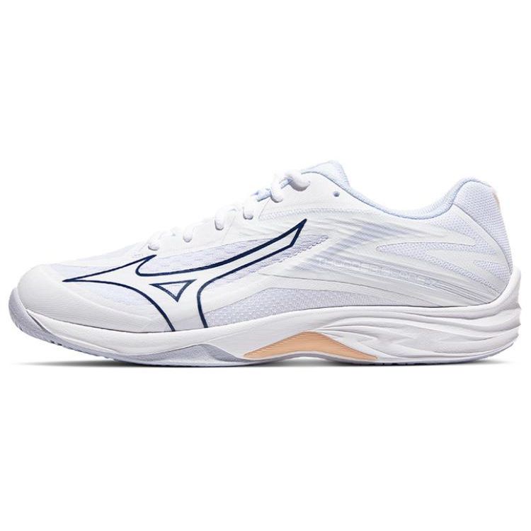 

Mizuno Thunder Blade Z White Navy Peony Women Sneakers Peach-Parfait V1GC237000 44.5