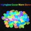 600Pcs Colorful Glow In The Dark Pebble Resin Garden Glow Pebbles  Landscape Decoration