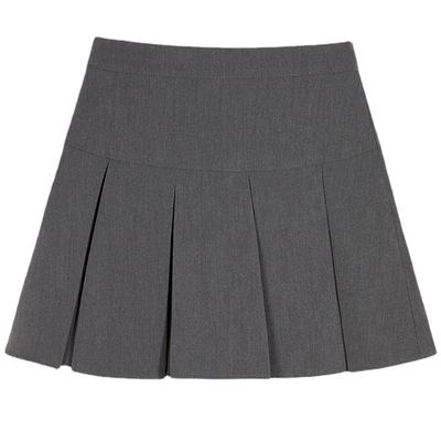 High Waisted Pleated Skirt Women's Slimming Schoolgirl Style Mini A Line Skirt Suit Casual Design Forward Slimming All Match Versatile Skirt