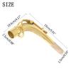 Alto Saxophone Curved Neck Mouthpiece Brass Sax Bend Neck with Cork Sheet