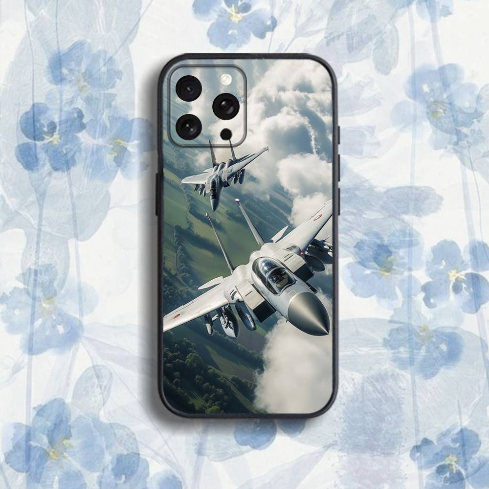 Fighter j-jets take off Phone Case For iPhone 17,16,15,14,13,12,Pro,Max,Plus,E,SE4,Air,Mini Black Soft Box