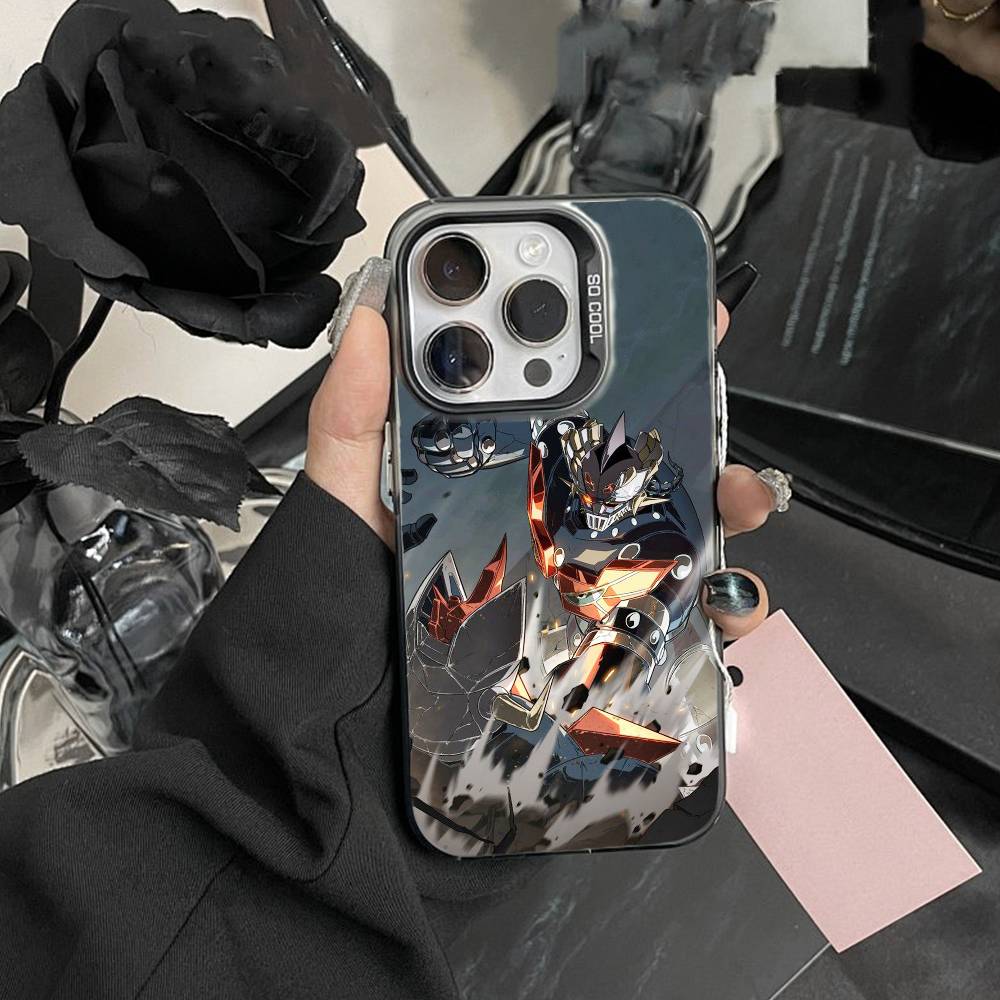 Anime M-Mazinger Z Phone Case For iPhone17, 16,15,14,13,12 Pro Max Black Candy Matte Shockproof Cover