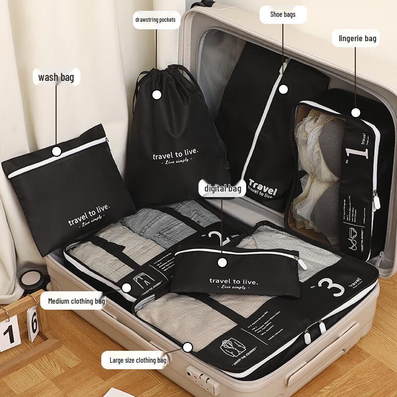 7-Piece Travel Packing Organizer Set