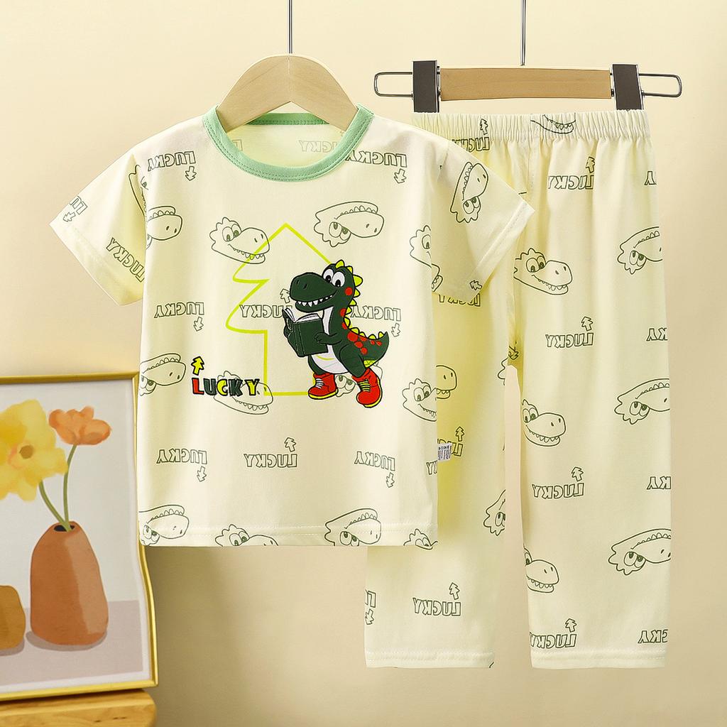Completi Estivi in Cotone a Maniche Corte per Bambini - Pigiami per Bambini e Bambine