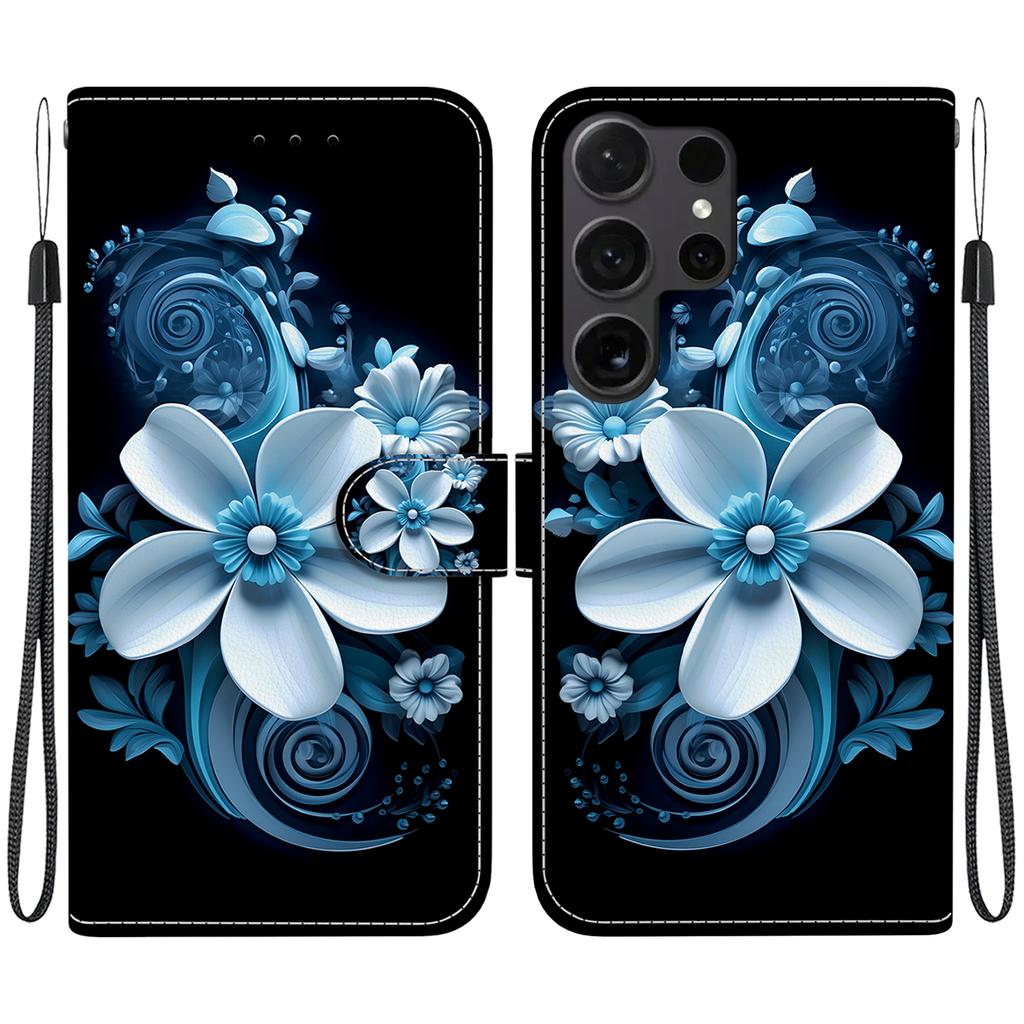 For Samsung Galaxy S26 Ultra Case Pattern Printing Leather Flip Wallet Phone Cover with Lanyard