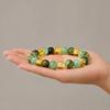 Boho Style Fashion Ornament Handmade Natural Stone Stretch Bracelet, Adjustable Elastic Healing Faux Relaxed Jewelry for Travel Crystal Spiritual