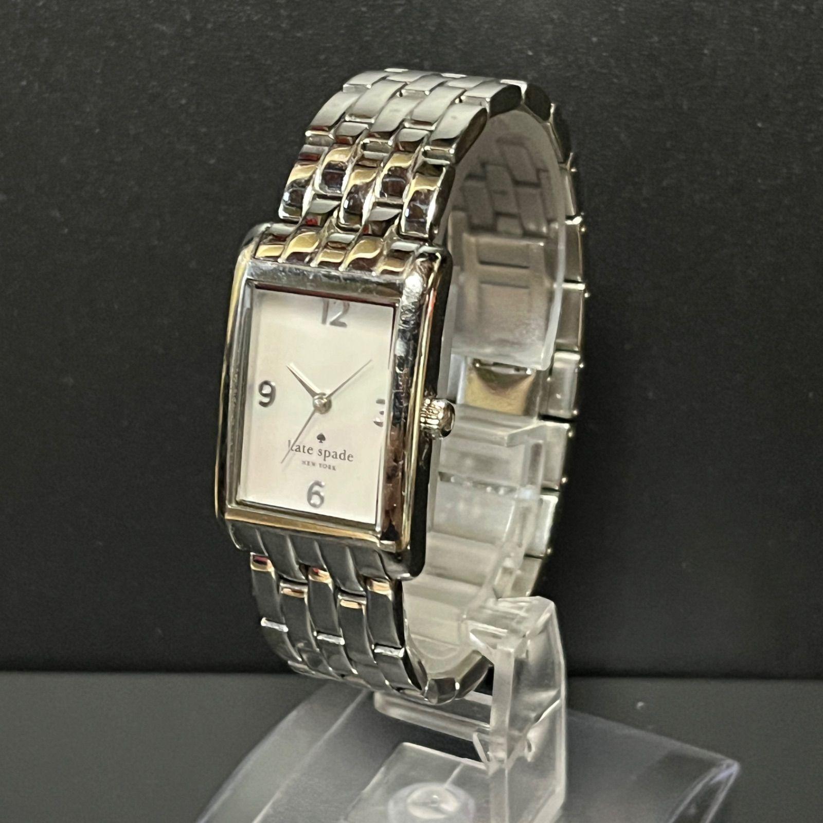 Used [Working item] kate spade silver quartz wristwatch, operation confirmed, battery replaced