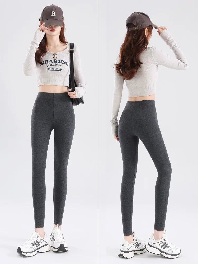 2025 Plus Velvet Thickened Leggings for Women - Warm, Slim Fit, Plus Size, Ideal for Spring/Autumn