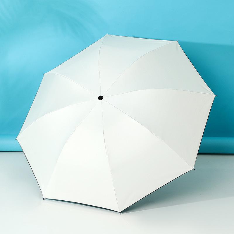 Customized Large Automatic Business Umbrella - Sun & Rain Dual-Use, Black Glue Sunshade, Anti-Rainstorm, Reinforced Windproof.