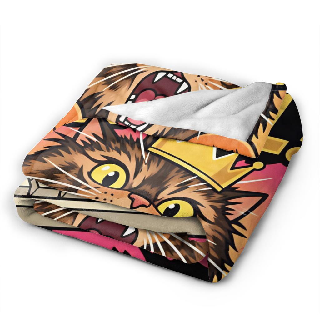 Dungeon Crawler Carl I am Yelling Carl Plush Blanket Kids Flannel Throw Blanket For Outdoor Super Warm Design Quality Bedspread