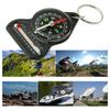 Convenient Compassing Thermometer Temperature Gauge with Keychain Perfect for Outdoor Explorations Reliable Navigation