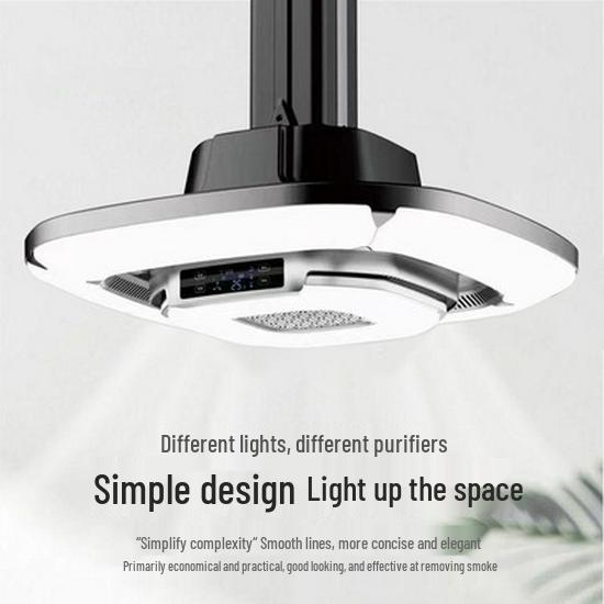 Remote Control Lifting Chandelier & Air Purifier for Chess, Card, and Mahjong Rooms