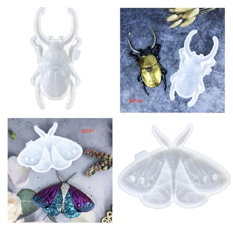 Multifuntional Silicone Molds Moth Shape Crafting Moulds Wall Hangings Moulds Hand-Making Supplies Suitable for Crafting