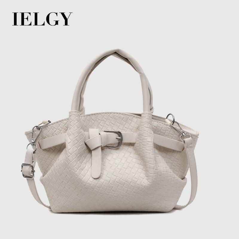 IELGY Ladies Messenger Bag Fashion Simple Woven Portable