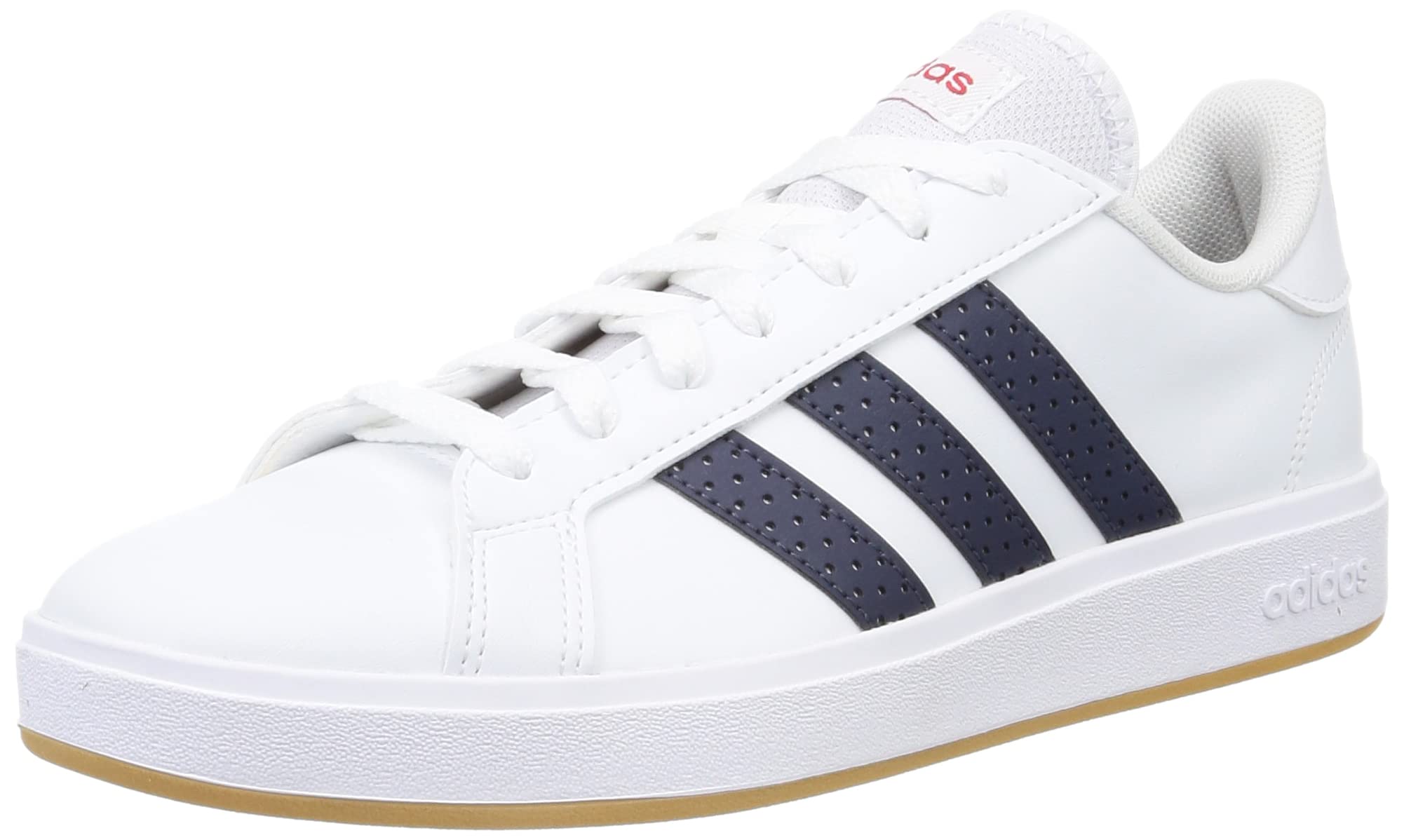 

Adidas Grand Court Base EOS85 Scarlet Size cm Men s Sneakers, White/Shadow Navy/Better (HR0230), 27.5