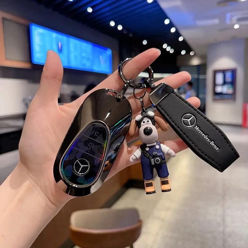 ULA5 3BTN Fashion Soft TPU Car Key Case For Mercedes Benz A C E S G Class GLC CLE CLA GLB GLS W177 W205 W213 W222