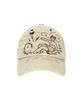 WACKY WILLY Two-Tone Graphic Ball Cap Beige
