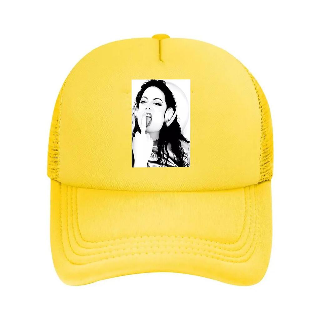 “Mystery Woman Portrait, Minimalist Art” Mesh Baseball Cap