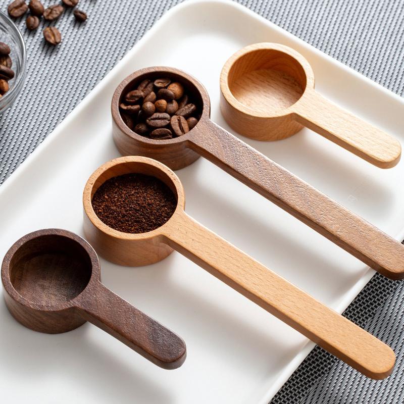 Coffee Bean Spoon Wood Spoon Several Spoons Coffee Powder Milk Powder Gram Weight Quantitative Spoon Gram Spoon Measuring Spoon