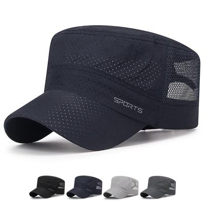 Γρήγορο στέγνωμα, αντηλιακό ανδρικό ανοιξιάτικο και καλοκαιρινό αντηλιακό με λεπτό καπέλο που αναπνέει με πλέγμα για ψάρεμα εξωτερικού χώρου