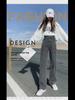 Autumn 2021 Women's Korean High Waist Wide-Leg Floor-Length Jeans