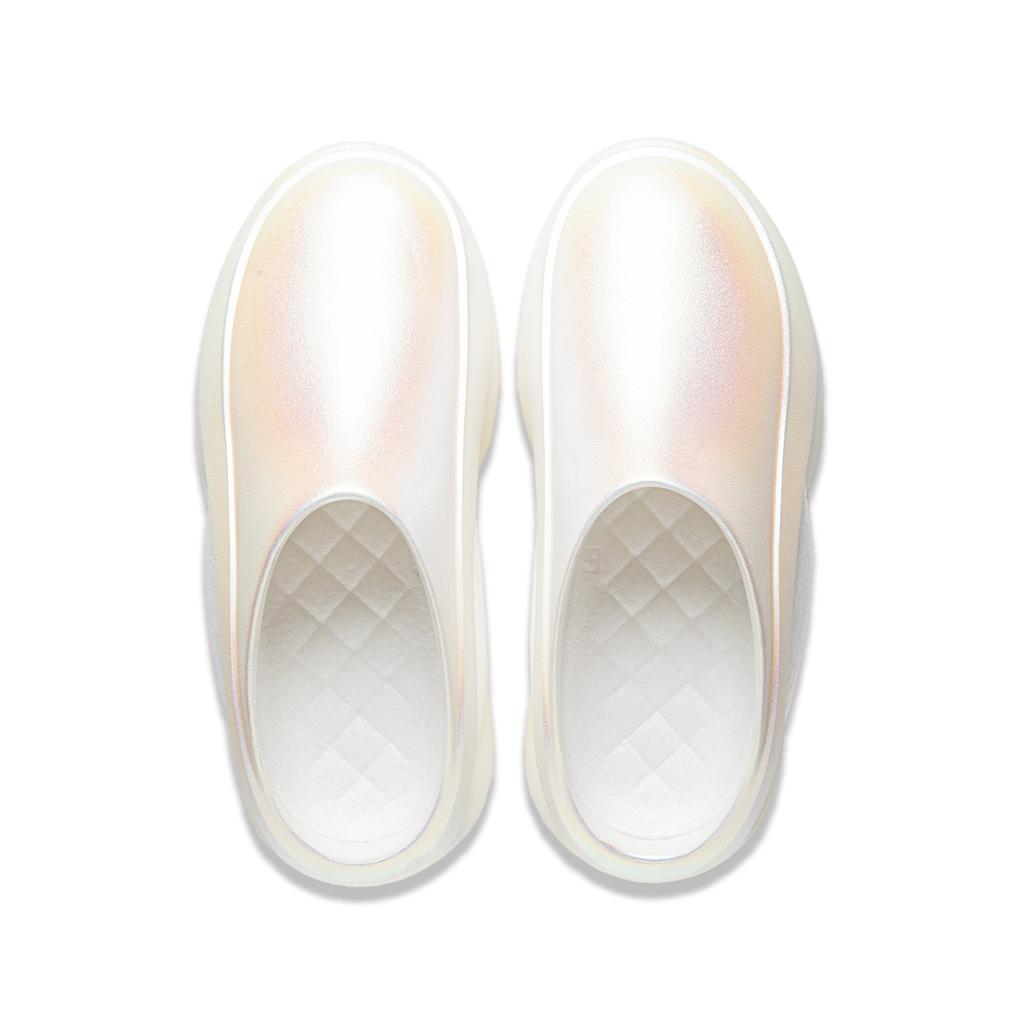 Li Ning Cloud Wanderer MULE Closed Toe Slippers Unisex Ecru AZSU001-15