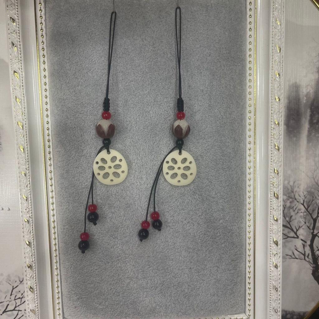 Retro Chinese Hanfu Pendant Lotus Hanfu Pressing Lapel Ornament Decorative Charm for Car Keychains Hanfu Dress Decor