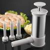Stainless Steel Sausage Maker Press Type Meat Ball Mold Practical Sausage Filler  Home