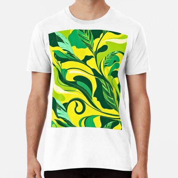 Art Nouveau Camo: Flowing, Abstract, Leaf-In S To 5XL Made In the AU/USA T-Shirt