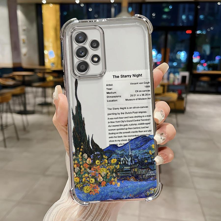 Van Gogh Art Case for Samsung Galaxy A15 A52 A17 A26 A13 A24 A33 A21s A25 A16 A35 A36 Soft Cover