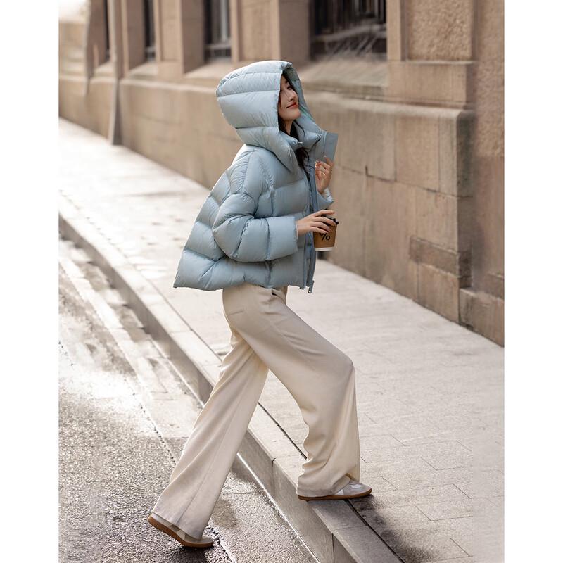 Demana Damen Kapuzen 90% Entendaunen Pufferjacke